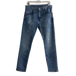 NWOT Levi's Mens 512 Slim Taper Fit Paint Splatter Jeans